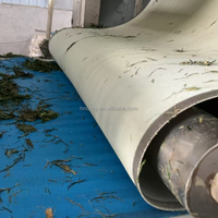 Tissu filtrant liquide en maille tissée de polyester pour le traitement des boues de pâte à papier, épaisseur 2 mm, pour la déshydratation