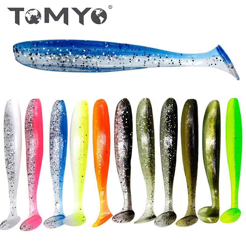 ToMyo 1 пакет = 416 шт. Мягкие силиконовые приманки 55 мм/1,2 г Товары для рыбалки Морская рыбалка Pva свимбейт воблеры искусственные снасти