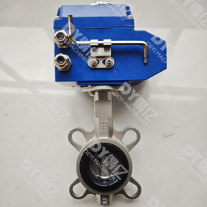 Vanne papillon motorisée 2 pouces, type Wafer, robuste, corps/<span class=keywords><strong>disque</strong></span>/tige en acier inoxydable 316, joint EPDM, actionneur électrique marche/arrêt, entrée 220 V CA. 60Hz - Product Image 4