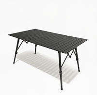 Polar Everest Table de Camping en aluminium pliable léger hauteur réglable jambes Table pliante pour le voyage de jardin en plein air