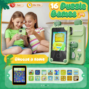 โทรศัพท์มือถือราคาประหยัดรุ่นใหม่ ของเล่นเด็ก หลายโหมดเกมส์ เล่นเพลง MP3 หน้าจอสัมผัส มินิสมาร์ทโฟนสำหรับเด็ก - Product Image 5