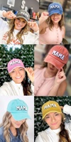 PAPA MAMA MINI Casquette de baseball en coton délavé pour adultes et enfants