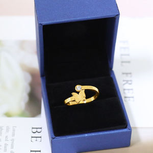 Wholesale High Quality Adjustable Size <b>Ring</b> for Women Romantic <b>Stainless</b> <b>Steel</b> Gemstone <b>Rings</b> Engagement <b>Ring</b> - Product Image 2