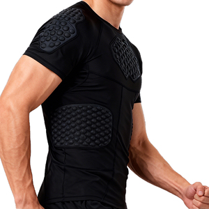 Gilet d'impact professionnel pour hommes, football, rugby, <span class=keywords><strong>maillot</strong></span> anti-collision rembourré en maille 3D respirante pour gardien <span class=keywords><strong>de</strong></span> but - Product Image 2