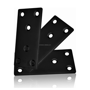 Support en métal robuste en acier inoxydable pour étagère de meubles-Carte de connexion de panneau de brassage plat noir pour l'<span class=keywords><strong>entretien</strong></span> fixe - Product Image 5