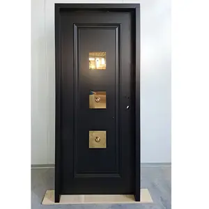 Hotel Guestroom Entrance Door French Style U-L 20 Minute Fire Rated Door with Frame