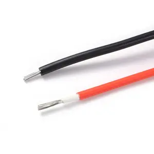 TUV Certified Solar Cable Low Voltage 2-Core PV Cable XLPE Insulation 4mm 6mm 10mm Battery Copper Electrical Solar Wire Cable