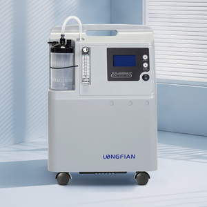 Concentrador de Oxígeno Longfian 5PLM de Grado Médico, Máquina de Oxígeno Doméstica de 5L, Sistema de Oxímetro Portátil Silencioso, Flujo Ajustable de 1-5L - Product Image 1