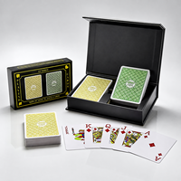 Cartes à jouer imperméables en plastique double épaisseur, écologiques, pour usage familial, en PVC, acceptant le logo personnalisé, fabricant