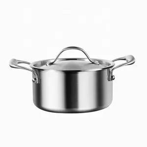 उच्च गुणवत्ता रसोई cookware कुकर स्टीमर पॉट ढक्कन के साथ स्टेनलेस स्टील के बर्तन का सूप