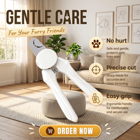 Coupe-ongles multifonction LED pour animaux de compagnie, évite de couper les vaisseaux sanguins, sûr pour chiens et chats, outil de toilettage pour animaux, ODM OEM, faible MOQ