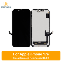 Remplacement pour écran OLED d'iPhone 17e, assemblage remis à neuf avec verre remplaqué, panneau et circuit intégré d'origine, Grade A