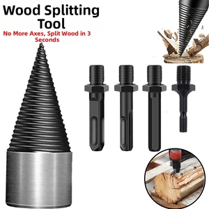 <span class=keywords><strong>FELDA</strong></span> 6-teiliger Holzspalter aus Hochkarbonstahl, Kegelbohrer mit Rundem, Sechskant- oder Vierkantschaft, Holzbrecher, Holzbohrwerkzeuge - Product Image 2