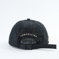 Gorras Personalizadas de 5 Paneles, Estilo Deportivo, Color Negro, con Logotipo Bordado, Tela de Nailon, para Uso Empresarial