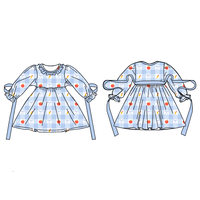 Robe d'été décontractée Zs Bamboo Twirl pour bébé fille, motif dessin animé, manches classiques, personnalisable ODM, respirante