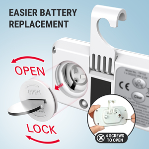 Thermopro tp110 LCD hiển thị kỹ thuật số không thấm nước tủ đông tủ lạnh Nhiệt kế với móc kỹ thuật số tủ lạnh nhiệt kế - Product Image 2