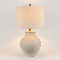 Lampe de table LED moderne à piles, base en céramique, pour la décoration de la maison et des hôtels, lampe de chevet ou de bureau, directement de l'usine