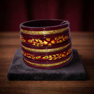 Latest Religious Cultural Rajasthani <b>Ball</b> Bangles Ivory and Resin Women's Wedding Fashionable Accent Jewelry - Product Image 2