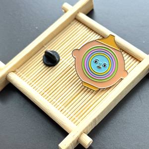 เข็มกลัดโลหะลายอนิเมะรูป<span class=keywords><strong>มงกุฎ</strong></span>เชอร์รี่รูปหัวใจสีพิเศษ ปักบนผ้าซาตินกลิตเตอร์ริบบิ้นลายสับปะรด - Product Image 2