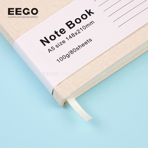 Bán buôn sang trọng A5 da bìa cứng tùy chỉnh in khẳng định lòng biết ơn <span class=keywords><strong>Linen</strong></span> Tạp Chí máy tính xách tay với chủ đề may RÀNG BUỘC - Product Image 6