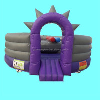 Château gonflable de duel de gladiateurs pour adultes de 16 x 16 pieds et aire de jeux souple, arène de joute de gladiateurs gonflable