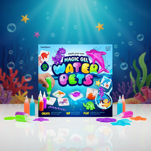 Produit phare transfrontalier : Kit hydrogel Elfe d'eau pour enfants, pour la création de slime DIY, avec slime magique effet graffiti et animaux aquatiques, jouet de décompression à presser - Product Image 2