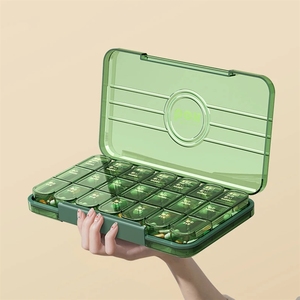 21/28 Cells Day <b>Pill</b> Organizer - Moistureproof Daily <b>Cute</b> <b>Box</b> Removable Separate Cell / Days Case - Product Image 5