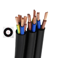 Kabel fleksibel selubung PVC inti tembaga untuk peralatan rumah tangga 4x0, 75-mm m² kabel daya lembut kawat listrik berbagai ukuran 4x1 4x1,5