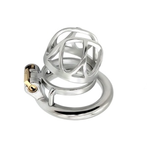 Dispositivo de castidad masculino de acero inoxidable con envío rápido, jaula invertida barata, dispositivo de prevención para hombre con cinturón de bloqueo. - Product Image 3