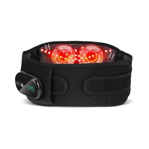 Wireless Electric Lumbar <b>Support</b> Heating Vibration Waist Massage <b>Belt</b> Rechargeable Lower <b>Back</b> <b>Pain</b> Relief Massager - Product Image 4