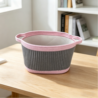 Bureau moderne pour enfants avec poignées en corde de coton écologiques, panier cadeau multifonctionnel, rangement flexible pour collations