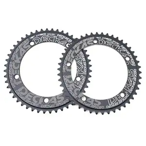 Deckas 144BCD pignon fixe fixie chaîne ronde anneau vélo de piste 44T-58T dent 144 bcd pignon spécial à une vitesse roue à chaîne