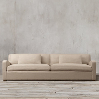 RH Bella Moderne Luxus-Wohnzimmer-Sofas mit gebogener Liege und Schlafs ofa für luxuriöses modernes Zuhause oder Büro