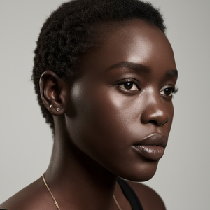 Bijou de corps en or 14 carats avec diamant de laboratoire, clou hélice plaqué or rose, cadeau de mariage, bijou de piercing de studio. - Product Image 1