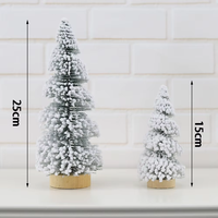 Maison de vacances de table Hiver Artisanat Neige Miniature Pins Artificiel Givré Usine Vente en Gros
