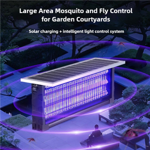 Sorgente luminosa solare esterna per zanzare trappola 3000V impermeabile con alimentazione a batteria ricaricabile giardino insetto <span class=keywords><strong>Zapper</strong></span> - Product Image 3