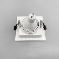 FOSHAN Plafonnier LED rond encastré GU10 MR16 Support d'ampoule Spot à LED Cadre