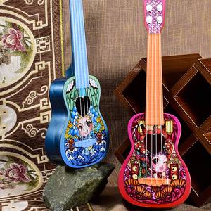 Juguete de Instrumento Musical para Niños, Guitarra Clásica de Cuatro Cuerdas de Ópera de Pekín de 45 cm, Ukelele, Juguete de Instrumento Musical para Niños Mini - Product Image 3