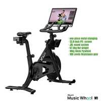 Xburn Music Wheel M1 Gym, écran IPS 23,8 pouces, volant d'inertie 18 kg, 100 W, équipement de fitness complet pour un entraînement du corps entier