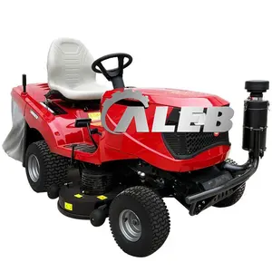High efficiency lawn mower riding cart 42 inch school green grass cutter slicer for sale