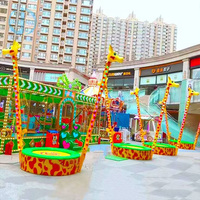 Équipement de bungee pour parc d'attractions, événements de carnaval en plein air, bungee girafe pour 1 personne avec lumières LED pour enfants et adultes en promotion