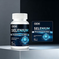 OEM/ODM disponible, comprimés de sélénium 80 mcg à prendre quotidiennement, soutient la fonction thyroïdienne et la santé du système immunitaire, quantité pour 60 jours