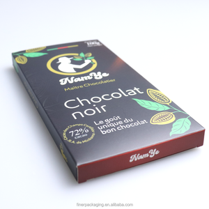 Encuentra un icono similar: Caja de embalaje plegable de lujo premium con logotipo personalizado certificado, de calidad alimentaria, dorada, para barras de chocolate dulce. - Product Image 4