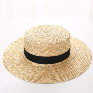 2025 personnalisé été femmes large bord chapeau de <span class=keywords><strong>paille</strong></span> mode Chapeau <span class=keywords><strong>Paille</strong></span> dame soleil chapeaux canotier blé Panama plage chapeaux - Product Image 5