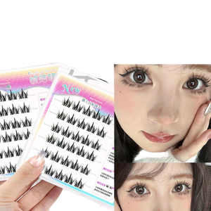 Dog Series Faux cils pour débutants Auto-adhésif naturel réaliste sans colle pour les cils à grappe unique pour <span class=keywords><strong>Manga</strong></span> - Product Image 3