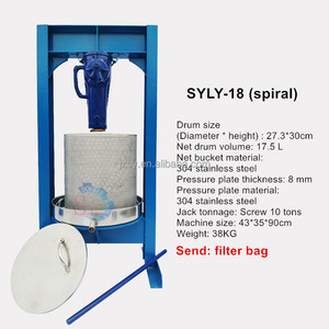 Prensa Manual de acero inoxidable manteca comercial Mulberry <span class=keywords><strong>miel</strong></span> vino lías té vainilla fruta vegetal café residuo exprimidor máquina - Product Image 5