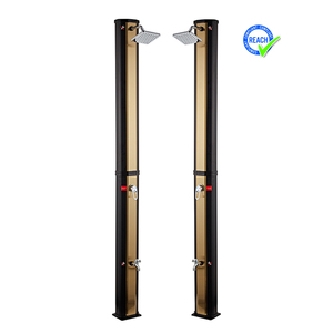 Vente flash : la dernière conception de la saison estivale, douche solaire familiale couleur or 35L, douche de plage, douche extérieure, Garten Solardusche - Product Image 1