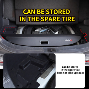 Cubierta de carga de maletero retráctil de ajuste personalizado para <span class=keywords><strong>Toyota</strong></span> <span class=keywords><strong>RAV4</strong></span> Wildlander-Partición de <span class=keywords><strong>equipaje</strong></span> trasera - Product Image 5