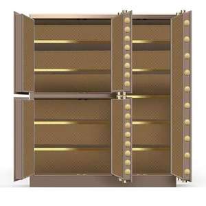 בית טביעת אצבע יוקרה 5 דלתות בטוחה עם מערכת אזעקה כפולה ומדפים מתכווננים - Product Image 2