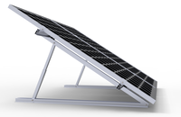 Support de montage de toit lesté solaire Triangle plat Support en aluminium réglable pour panneaux PV sans pénétration de toit